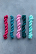 Load image into Gallery viewer, Barbie Pink Minis- 4ply - Hand-dyed yarn
