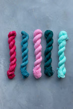 Load image into Gallery viewer, Teal Minis- 4ply - Hand-dyed yarn
