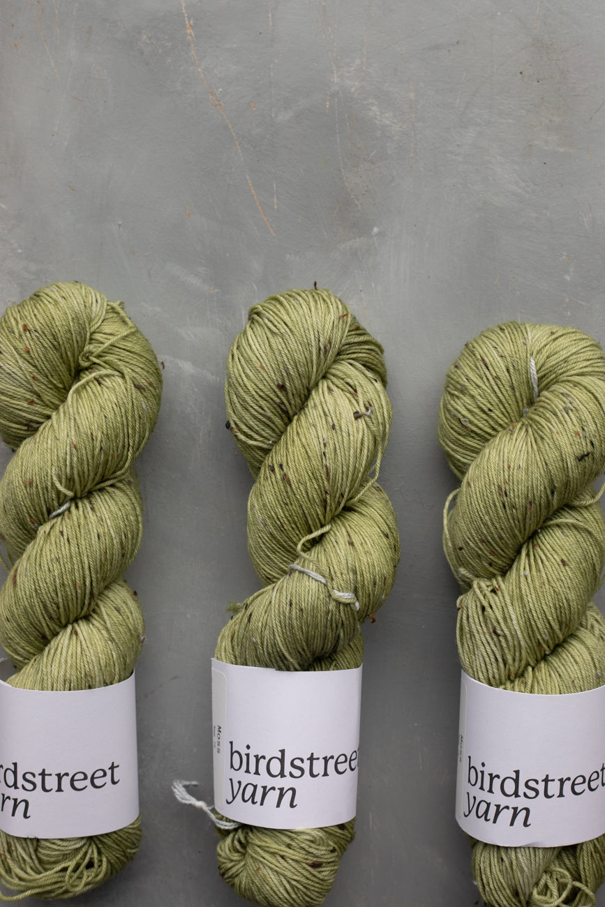 Moss - 4ply Nep - Hand-dyed yarn