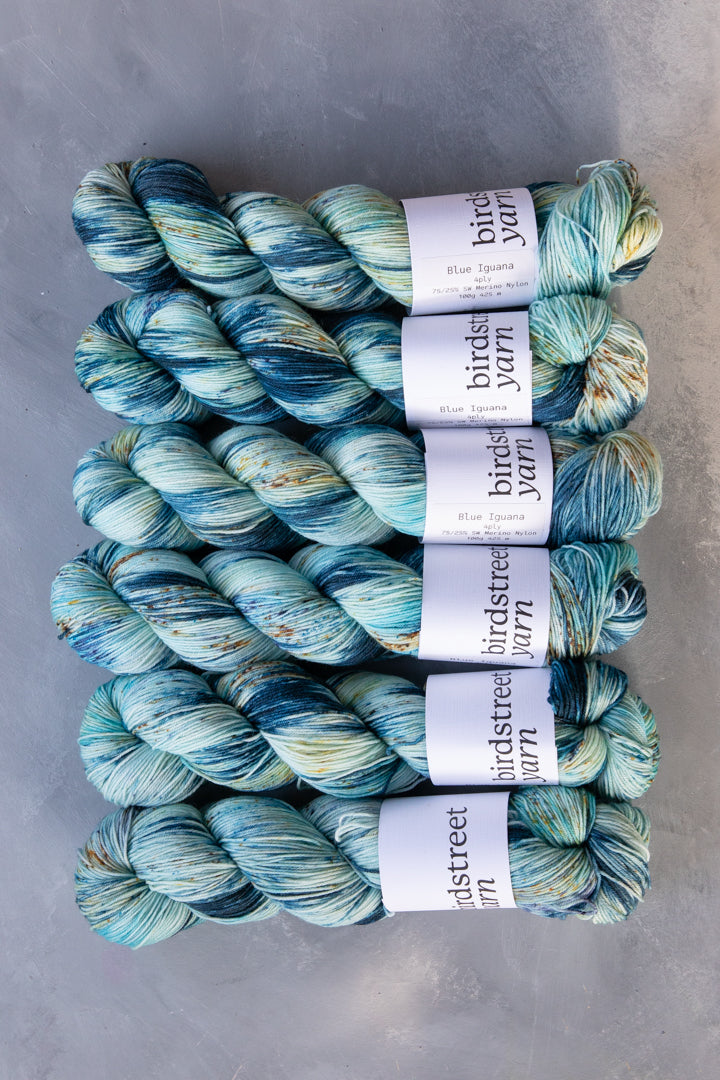 Blue Iguana - 4ply - Hand-dyed yarn