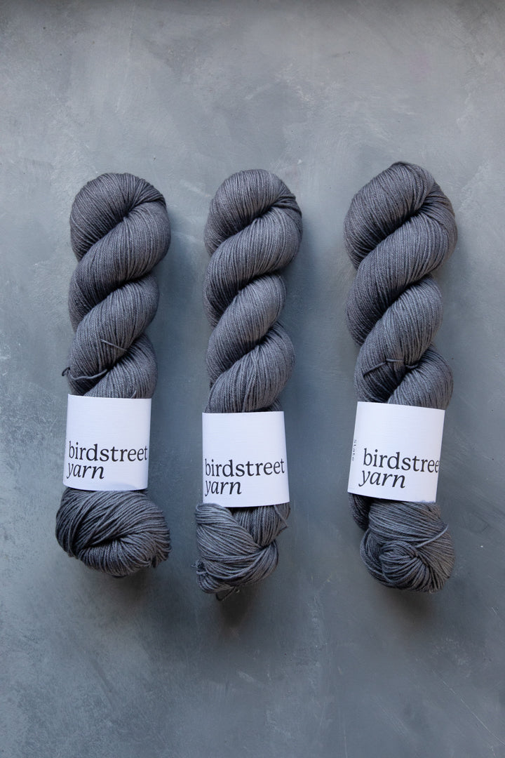 Slate- 4ply - Hand-dyed yarn